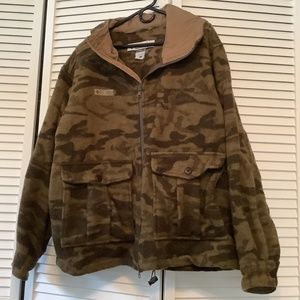 Columbia Wool Gallatin Camo Hooded Jacket Men’s Large